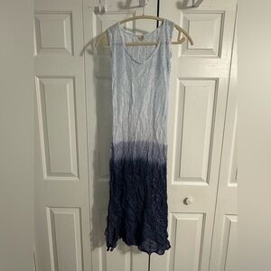 PQ Swim coverup Sleeveless Ombre Knit Maxi Dress - Blue
